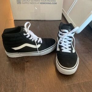 Vans Black and White Athletic Shoes